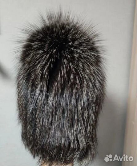 Шапка из песца женская