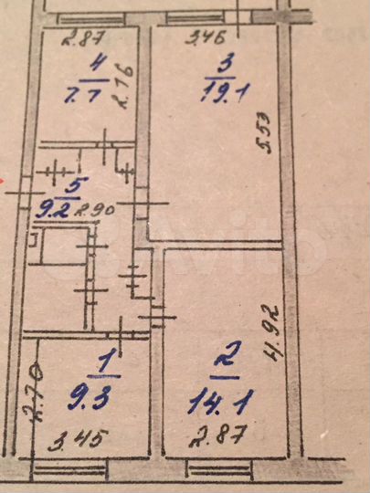 3-к. квартира, 67,2 м², 1/5 эт.