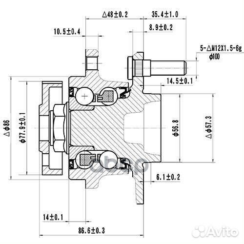 Ступица задняя Z89216R Zikmar