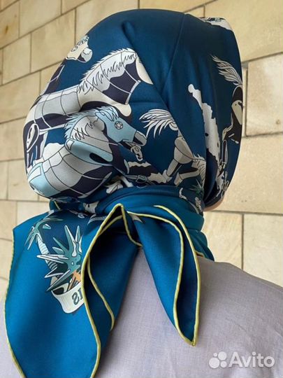 Шелковый платок hermes, косынка