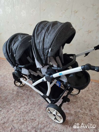 Коляска для двойни и погодок 2 в 1