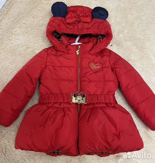Куртка демисезонная теплая для девочк 86