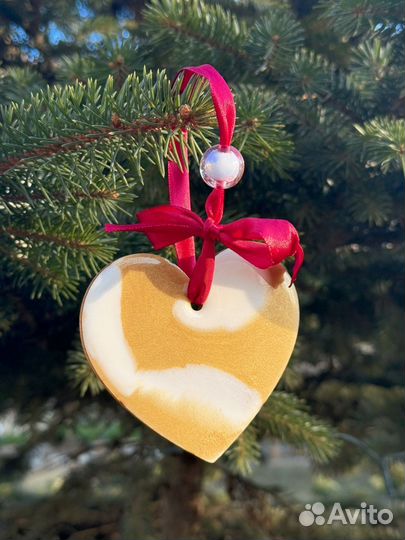 Елочные игрушки из эпоксидной смолы