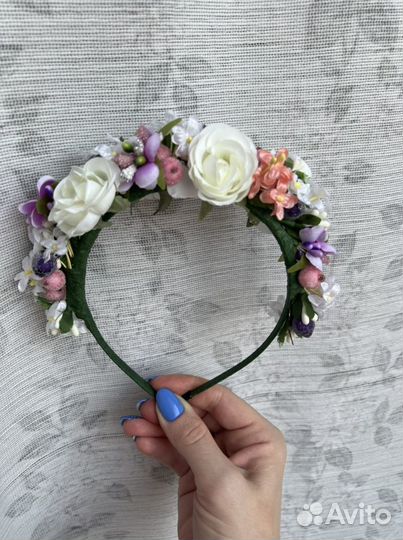 Ободок для волос ручной работы