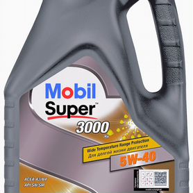 Масло Mobil Super 3000 Синтетика 5W40 Original 4 л