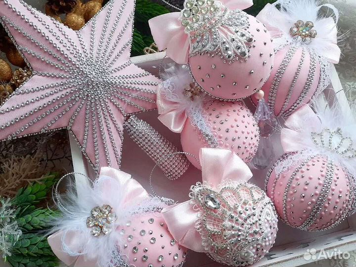 Шары на елку ручной работы