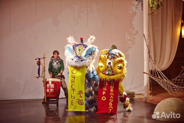 Шоу Китайского Льва и Дракона с живой музыкой