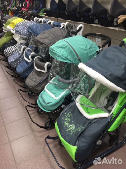 Санки,Санки коляски,Тюбинги,Снегокаты