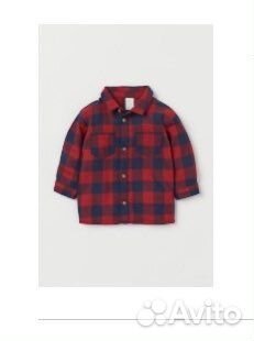 Рубашка в клетку детская H&M 86