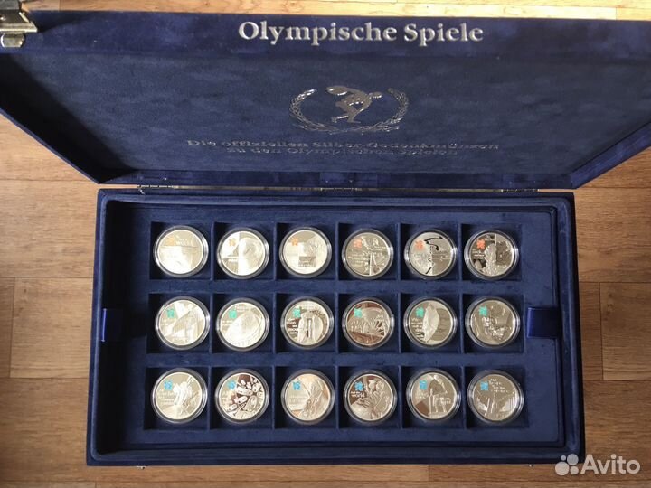 Серебро. Набор монет Олимпиада Лондон 2012