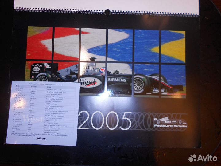 Календарь Formula 1 сезон 2005