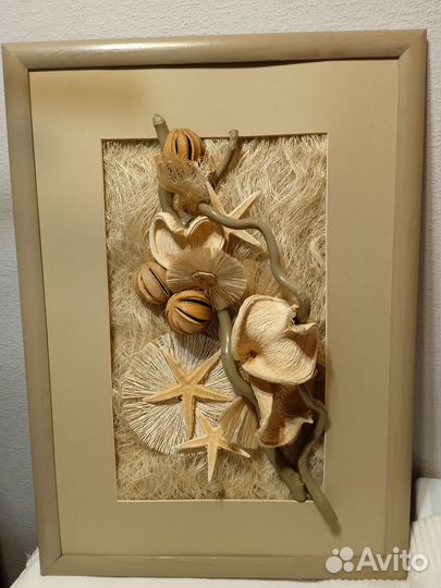 Панно из сухоцветов