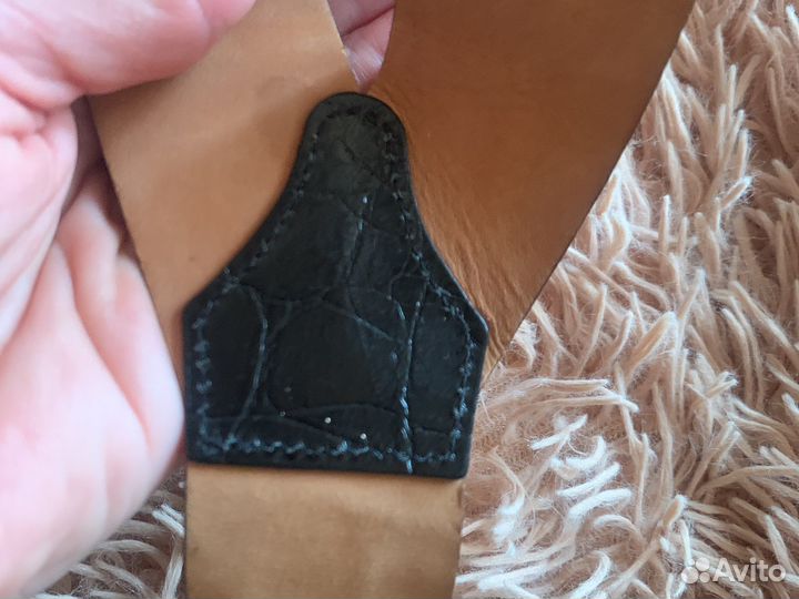 Max Mara кожаные подтяжки