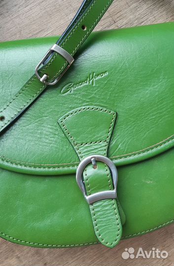 Сумка Gerard henon зеленая натуральная кожа
