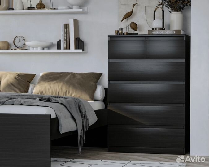 Комод Мальта черный