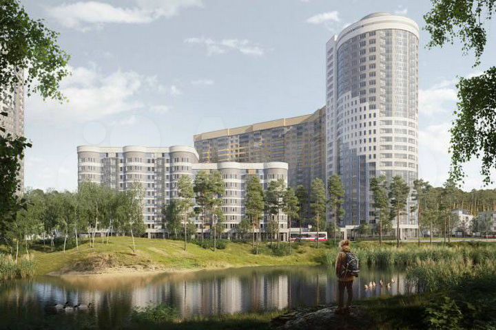 2-к. квартира, 63,6 м², 15/20 эт.