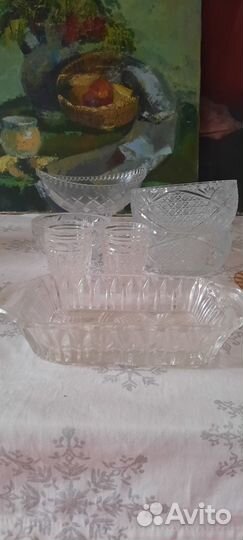 Хрусталь, конфетница, салатник и другое