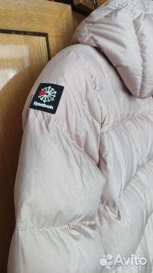 Reebok Пуховик куртка зимняя XS розовая оригинал