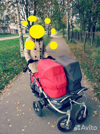 Коляска для двойни Bumbleride Indie Twin