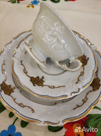 Винтаж, кофейное трио, KPM Польша