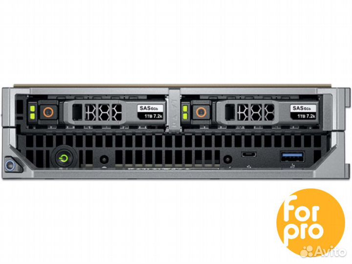 Лезвие dell M630 2xE5-2695v3 128GB, SATA