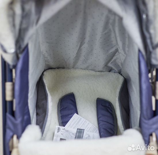 Санки-коляска Ника Детям нд 7-8К, цвет в елочку