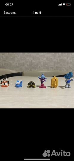 Игрушки из киндер сюрприза и chupa chups