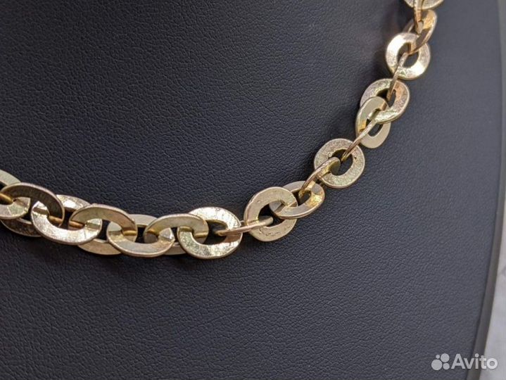 Золотая цепь 375 пробы, массой 51,6 грамма (58см)