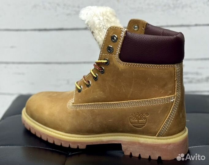 Фирменные Ботинки Timberland 6 inch Premium (Мех)