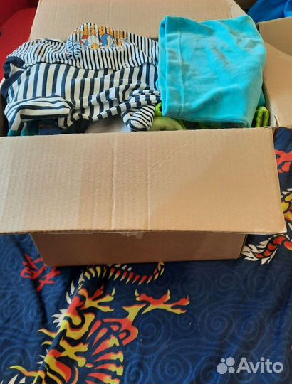 Коробка (2пакета) одежды с рождения, шезлонг