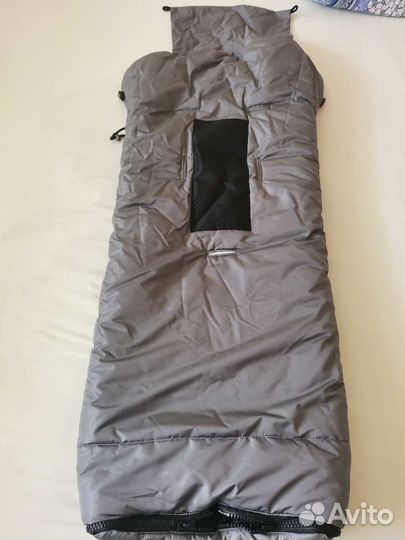 Зимний конверт в коляску, на санки на овчине