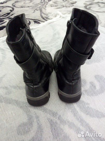 Сапоги зимние (кожаные