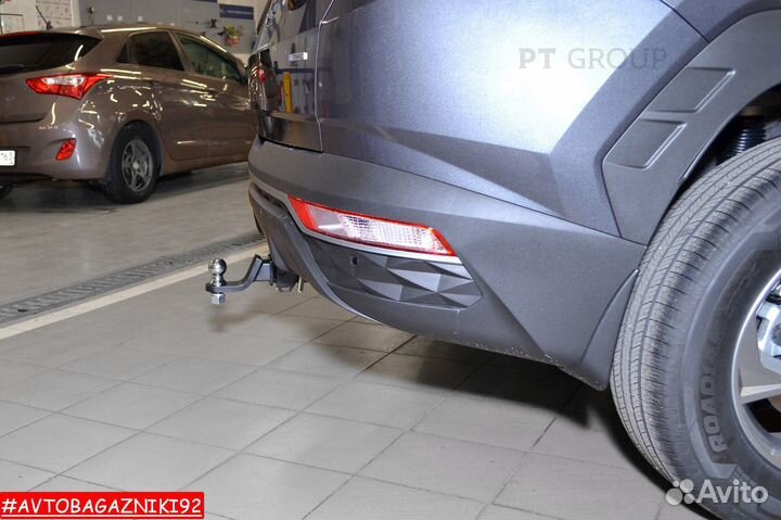 Фаркоп (тсу) под квадрат для Hyundai Tucson 2021