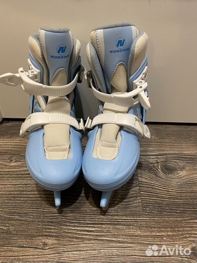 Коньки раздвижные nordway 34-37