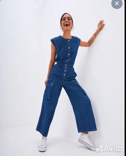 Комбинезон летний джинсовый