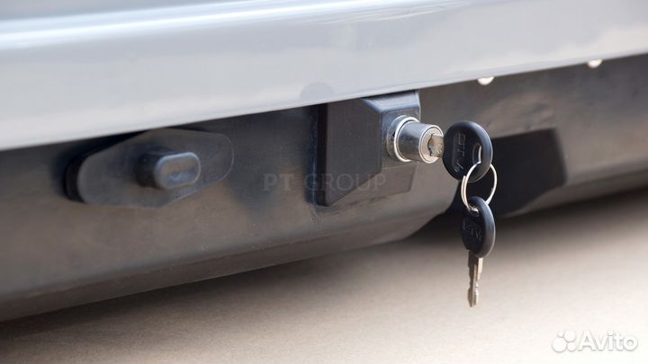 Автобокс на крышу Серый матовый Turino 1 (410 л)