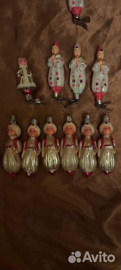 Елочные игрушки СССР на прищепке
