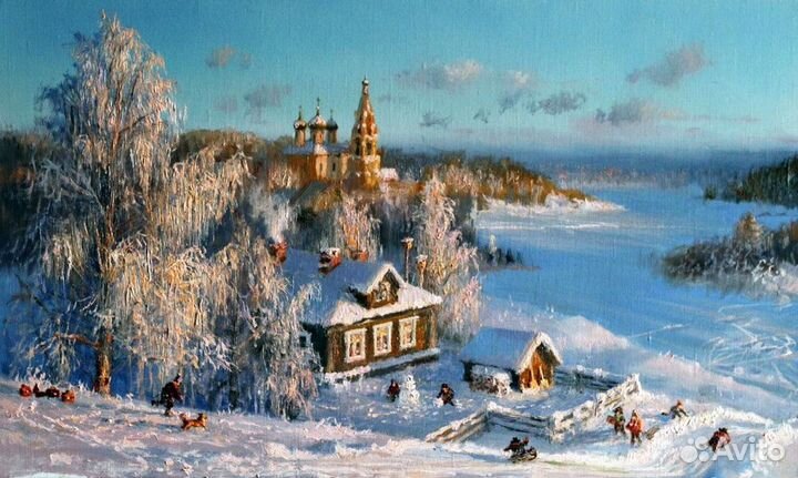 Картина Зимняя горка