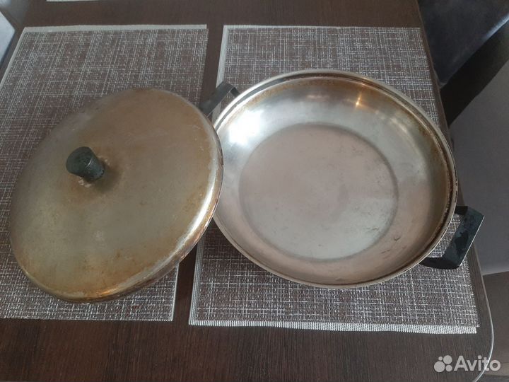 Сковорода сотейник из нержавеющей стали