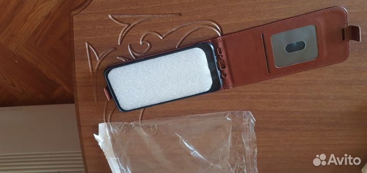 Чехол-книжка кожаный вертикальный Samsung S8