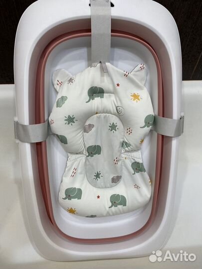 Складная детская ванночка WiMi с матрасиком