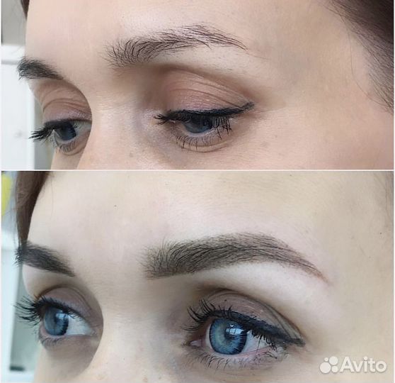 Татуаж Пудровое напыление бровеймежресничка