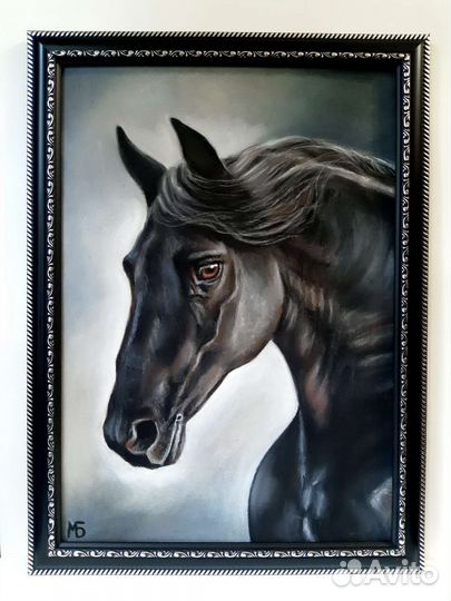 Авторская картина с лошадью. Картина конь