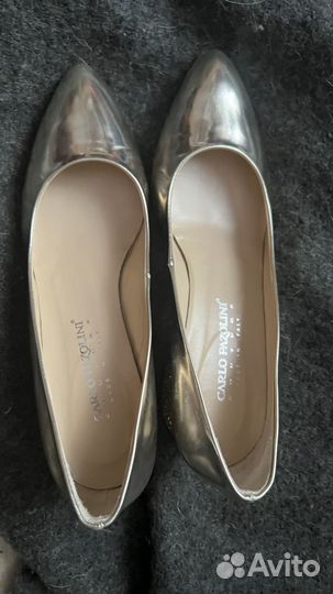 Туфли золотые 38