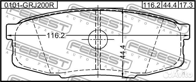 Колодки тормозные задние