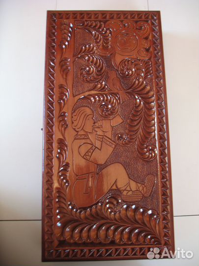 Нарды деревянные резные Иванушка Пастушок Свирель