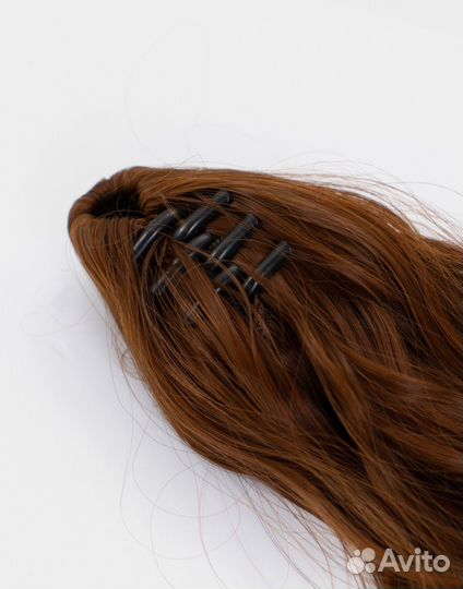 Накладной хвост светло-коричневый, шиньон