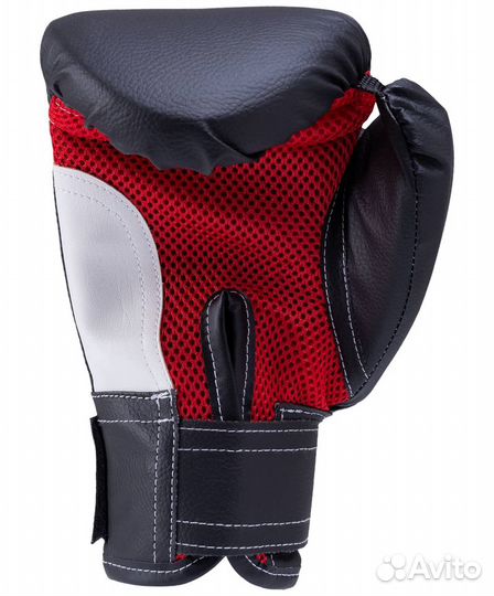 Перчатки боксерские, 10oz, к/з, черный Rusco