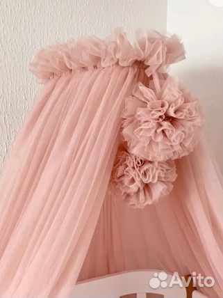 Балдахин и бортики в кроватку новорожденного