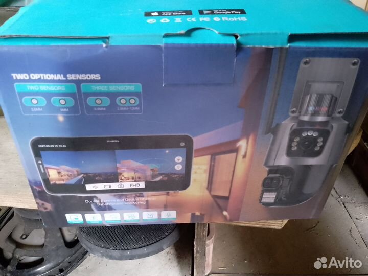 Продам ip двойную 8 мп поворотную камеру бу